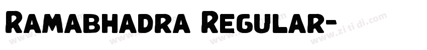 Ramabhadra Regular字体转换